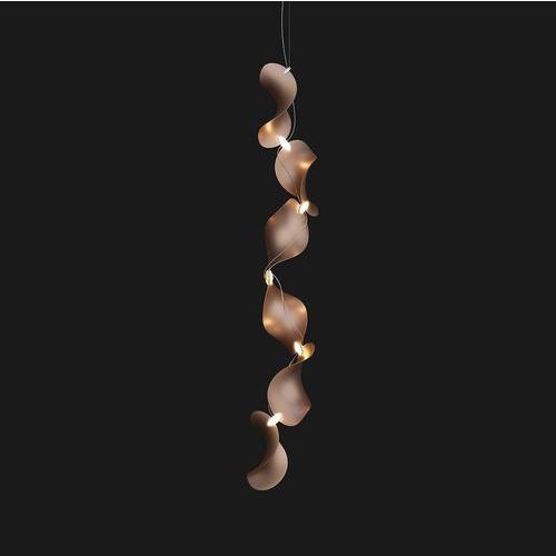 Dune 6 Vertical Line Chandelier in Silver Anodized Aluminum by Moss Objects For Sale - Image 4 of 18