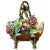French Majolica Flowers and Insects Basket, circa 1880 For Sale - Image 11 of 11