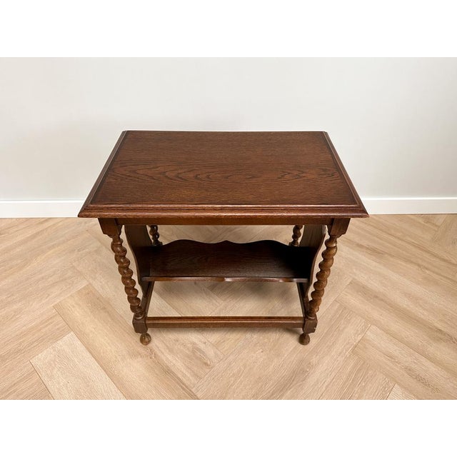 Vintage Barley Twist End Table or Magazine Rack For Sale - Image 6 of 17