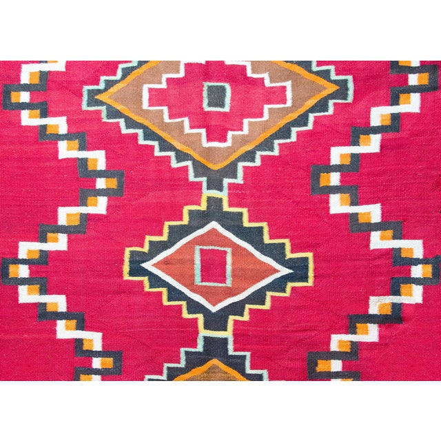 Early 20th Century Native American Navajo Rug For Sale - Image 12 of 16