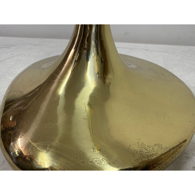 Italian Sculptural Brass Floor Lamp from Santoni, 1970s For Sale - Image 12 of 14