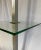 1970s Mid-Century Modern Chrome and Brass Square Glass Side Table Floor Lamp For Sale - Image 5 of 10