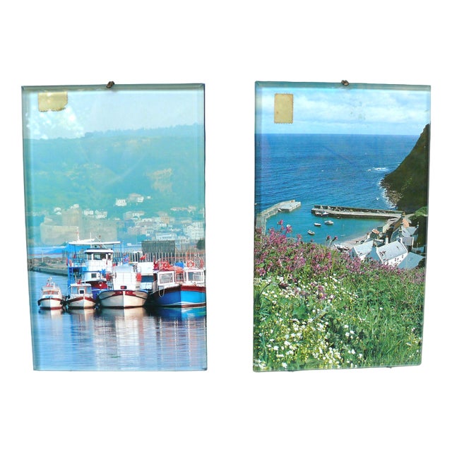 Large Art Nouveau Pictures Frames With Original Faceted Glass Frames, Germany, 1890, Set of 2 For Sale