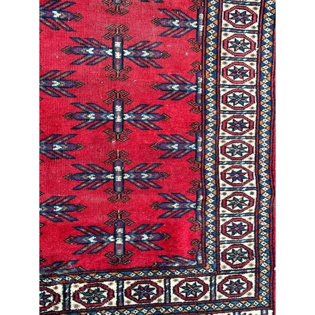 Mid-Century Turkmen Rug, 1940s For Sale - Image 6 of 15