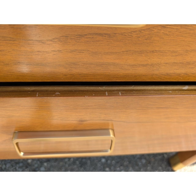 Drexel Cascade Mid Century Modern Walnut Finish 6 Drawer Dresser W/ Original Mirror For Sale - Image 15 of 18