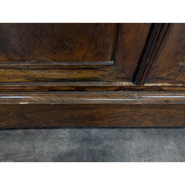 Brown Louis Philippe Flame Mahogany Bookcase For Sale - Image 8 of 9