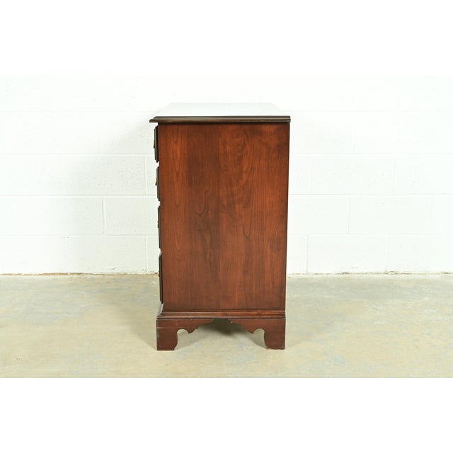 Harden Georgian Solid Cherry Wood Four-Drawer Nightstand or Bachelor Chest For Sale - Image 13 of 15