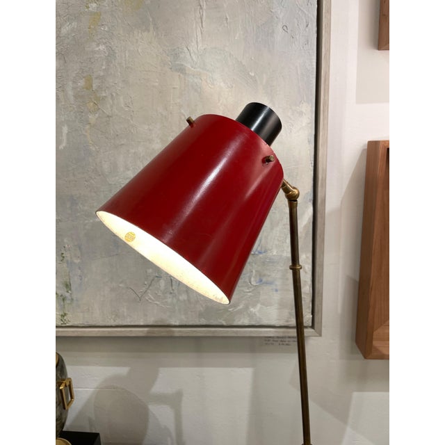 Early Stilnovo Double-Cone Floor Lamp (Original Label) For Sale - Image 13 of 17