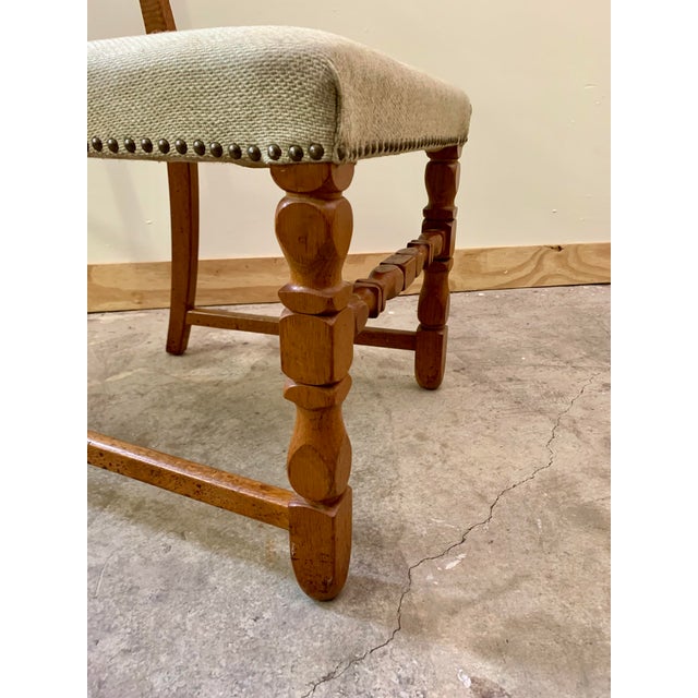 1960s "Razorblade" Oak Chairs Attributed to Henning Kjærnulf For Sale In New York - Image 6 of 13