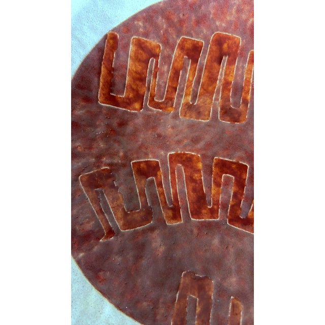 Brutalist Style French Porcelain Stoneware Centerpiece For Sale - Image 14 of 18