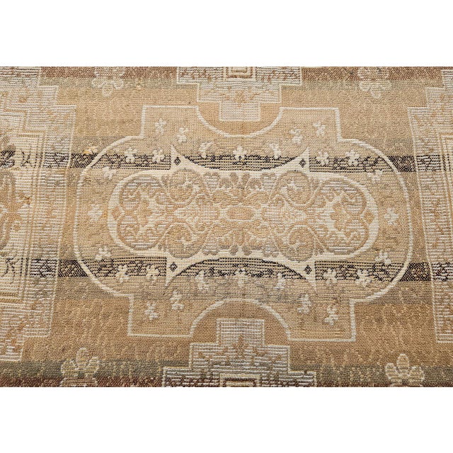 19th Century European Flatwoven Wool Rug, Allover Geometric Design, 9x12 For Sale - Image 15 of 18