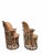 Vintage Native American Leather and Wood Chairs - Pair This unique pair of vintage North or Native American leather and...