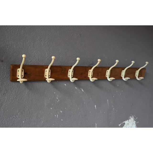 Large Wood and Plastic Coat Rack, 1970s For Sale - Image 10 of 10