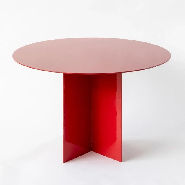 Not Yet Made - Made To Order Large Round Red Coffee Table by Secondome Edizioni For Sale - Image 5 of 8
