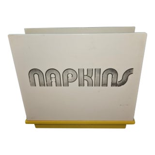 Retro MCM 1970s Plastic Napkin Holder For Sale