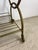Mid Century Modern Petite Wheeled Bar Cart With Brass Accents For Sale - Image 11 of 12