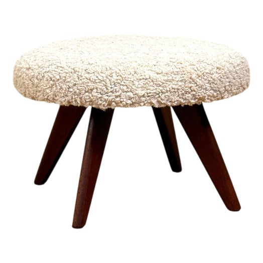 Round Stool in Teak, 1950s-1960s For Sale