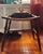 Early 20th Century Curved Woven Rush Seat Primitive Wood Bench For Sale In Philadelphia - Image 6 of 8