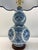 Late 20th Century Late 20th Century Pair of Ralph Lauren Home Blue & White Porcelain Double Gourd Table Lamps With White/Blue Trim Shades For Sale - Image 5 of 11