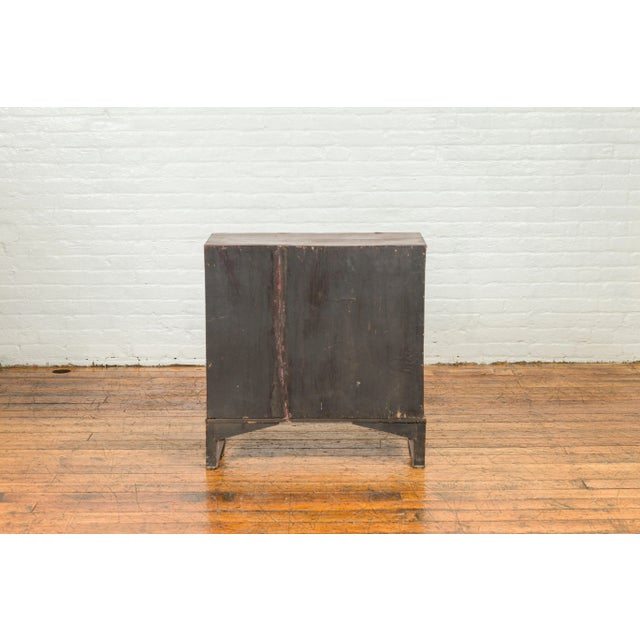 Early 20th Century Korean Early 20th Century Side Chest with Traditional Brass Hardware and Legs For Sale - Image 5 of 13
