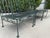 Vintage 74” Meadowcraft 3-Piece Modular Wrought Iron Garden Sofa For Sale In Naples, FL - Image 6 of 12