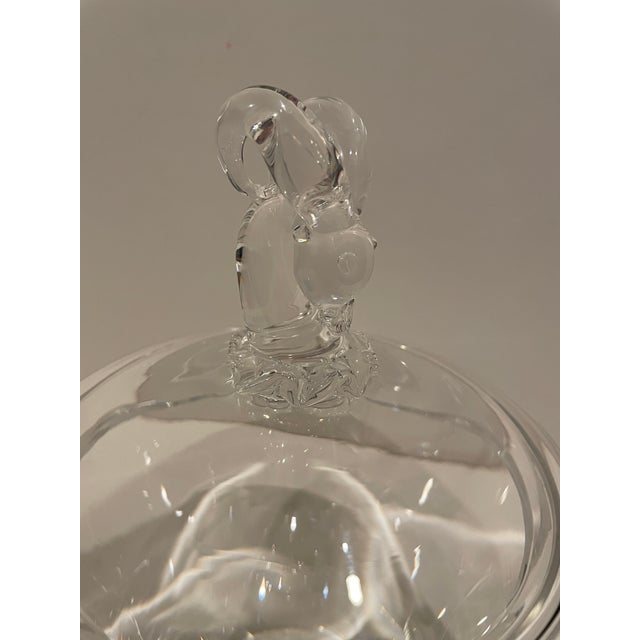 Traditional Steuben Ramshead Crystal Candy Dish For Sale - Image 3 of 10