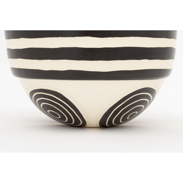 Ken Edwards Two Black and White Art Pottery Vessels For Sale - Image 10 of 16