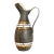 Fratelli Fanciullacci Italian Ceramic Gold Glazed Incised Pitcher For Sale