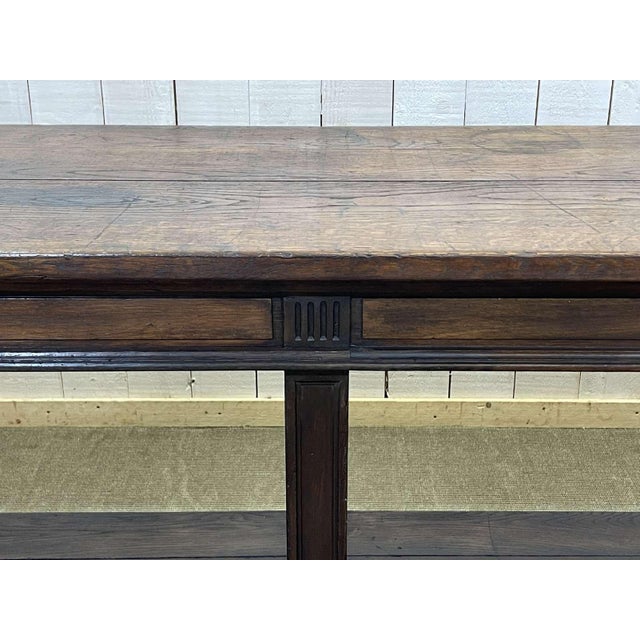 19th Century Oak Drapers Table For Sale - Image 17 of 18