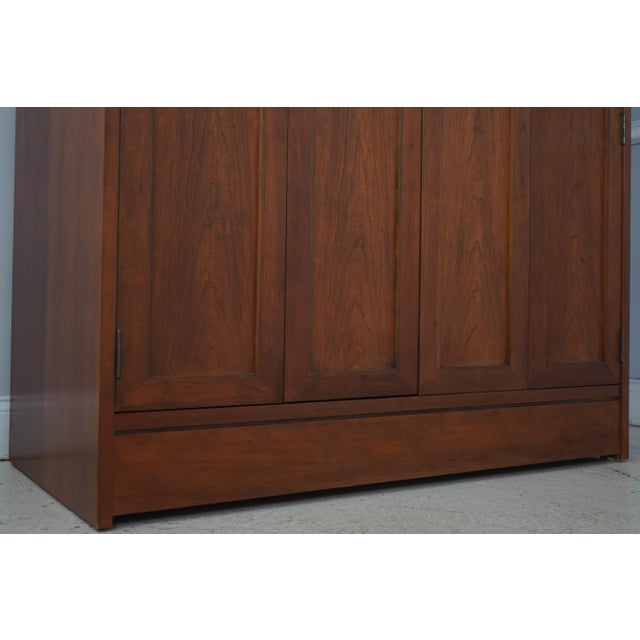 Stickley Mission Cherry Tv Entertainment Unit Armoire For Sale - Image 12 of 16