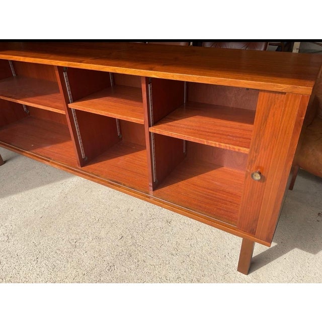 Wood Mid-Century Danish Teak Tambour Sideboard from Danflex Systems, 1970s For Sale - Image 7 of 14
