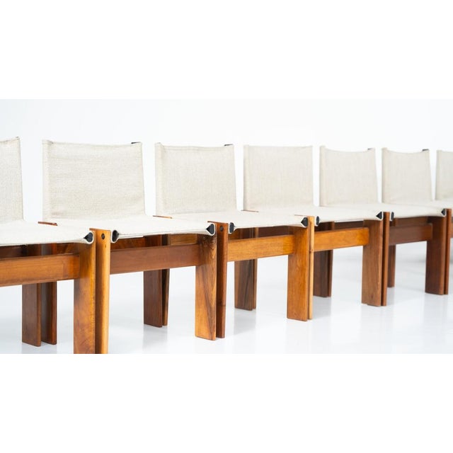 Brown Monk Dining Chair attributed to Afra & Tobia Scarpa for Molteni, 1970s For Sale - Image 8 of 18