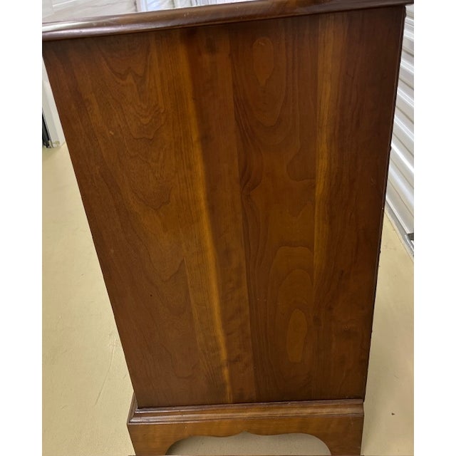 L. & J.G. Stickley, Inc. 1950's Stickley Cherry Bedside Table/ Night Stand For Sale - Image 4 of 8
