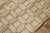 Wood 1950s Beige Cream Vintage Geometric Reed American Knotted Mid Century Modern Rug For Sale - Image 7 of 7