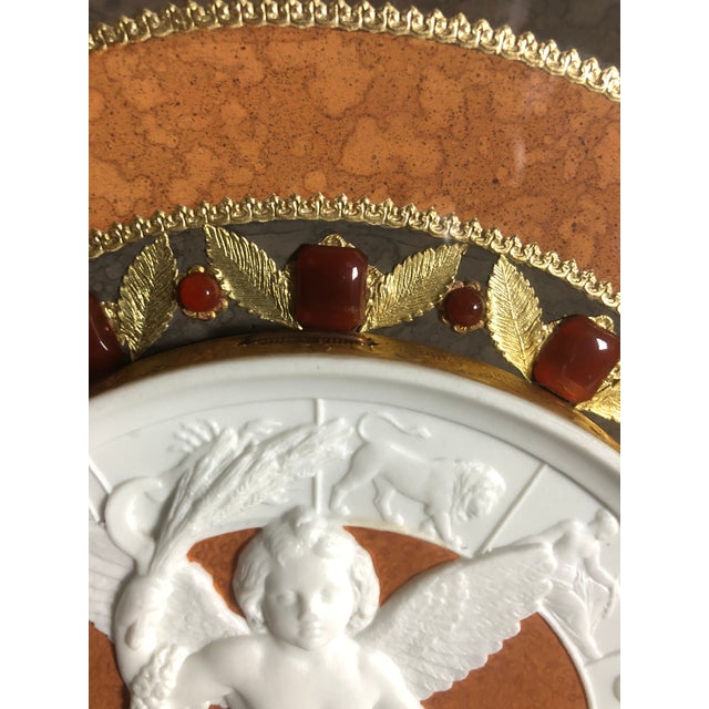 Late 19th Century Plaque With Cornelian Cabochons and Gilt Bronze Mounts For Sale - Image 5 of 11