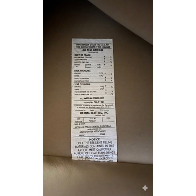 Steve Chase 1990s Steve Chase Leather Side Chair With Manufacturer Information For Sale - Image 4 of 14