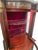 Vintage Federal Style Mahogany Lighted Vitrine Curio Cabinet For Sale - Image 6 of 11