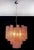 1980s Pink Alabaster Murano Glass Tronchi Chandelier, 1980s For Sale - Image 5 of 18