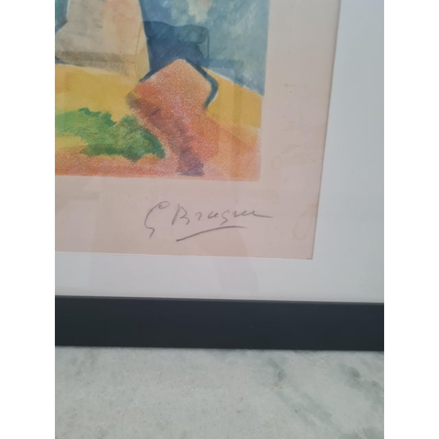 Hand-signed, numbered lithograph by georges braque (french, 1882–1963), co-founder of cubism alongside picasso. This c....