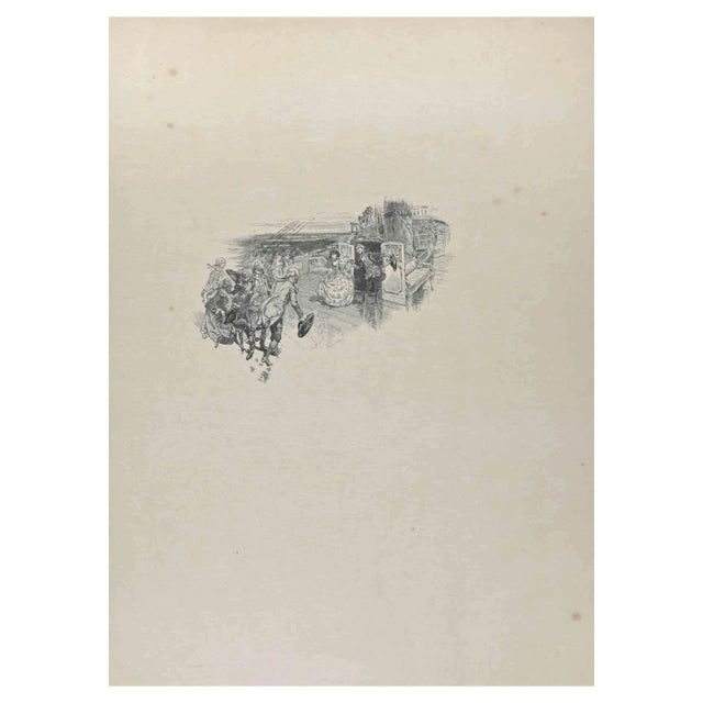 Hégésippe Moreau, The Wedding, Lithograph, 1838 For Sale