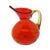 Glass Rainbow Tangerine "The Admiral” #797 Panel Optic Pitcher For Sale - Image 7 of 10