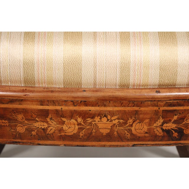 Pair of Charles X Gondola Form Bergeres For Sale - Image 9 of 11