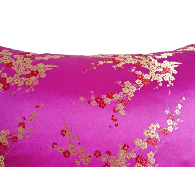 Fuchsia Pink Satin Pillow Chairish