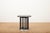 Fledermaus Side Table in Black Lacquered Wood with Metal Edge and Leather Glass Top by Josef Hoffmann for Wittmann, 1990s For Sale - Image 12 of 12