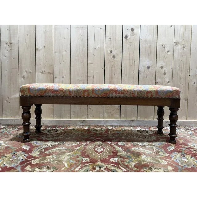 Brown Napoleon III Office Bench For Sale - Image 8 of 8