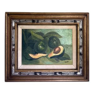 Original Signed Still-Life Painting of Avocados