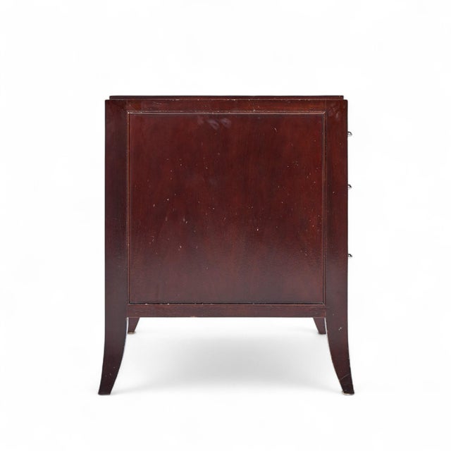Baker Furniture Company Barbara Barry for Baker Mahogany Commode Nightstand End Tables - Pair For Sale - Image 4 of 13
