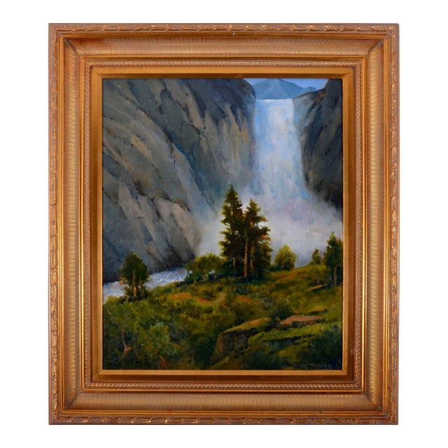 Vic Riesau "Vernal Falls" Oil Painting For Sale