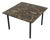 20th Century Modernist Églomisé Glass Top Side Table, Italy For Sale