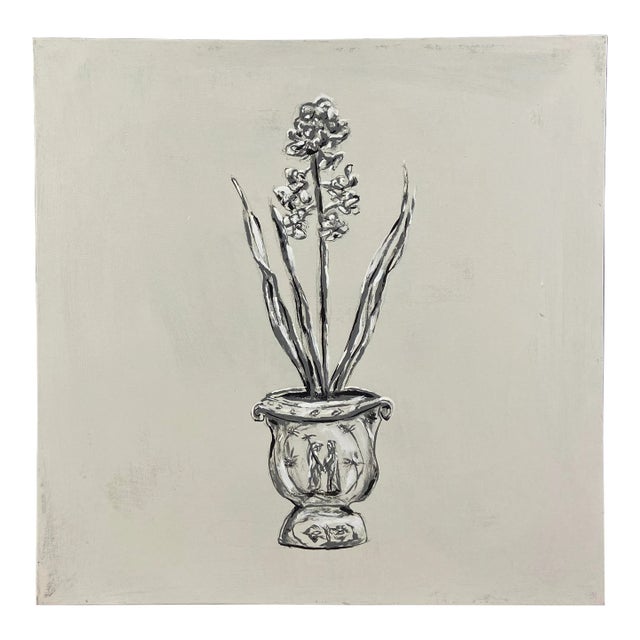 Original Chinoiserie Botanical Painting For Sale